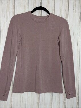 Cuddl Duds NWOT Dusty rose fleece lined top XS